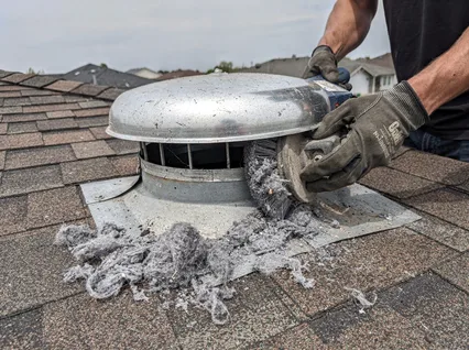 Cleaning Dryer Vent On Roof in Bonita Springs
