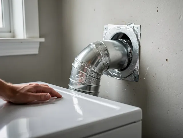 Bonita Springs Dryer Vent Cleaning expert performing professional dryer vent repair and installation in Bonita Springs