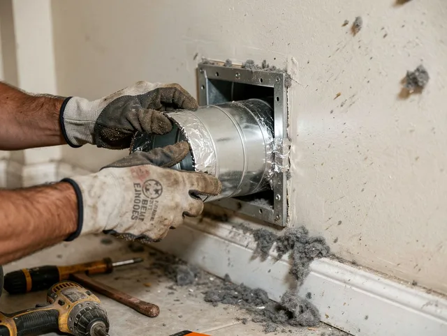 Professional dryer vent repair and installation by Bonita Springs Dryer Vent Cleaning in Bonita Springs